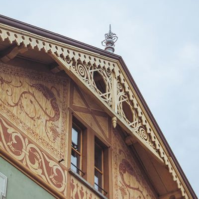 Dettaglio villa d'epoca Cannobio